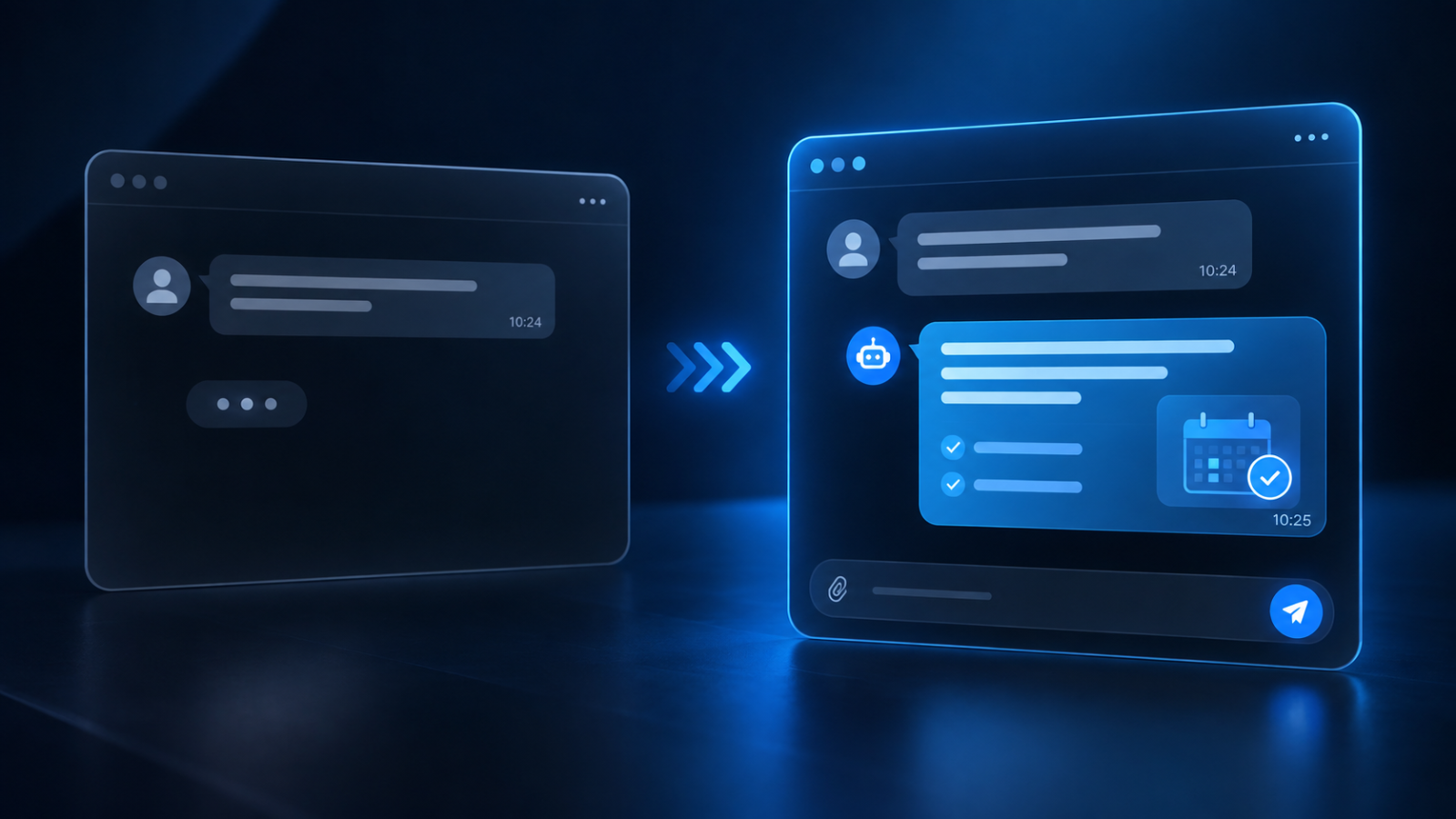 Assistente AI che risponde a un cliente e conferma automaticamente un appuntamento.
